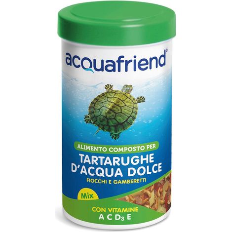 Mangime fiocchi e gamberetti per tartarughe d’acqua dolce 120g – 1200 ml