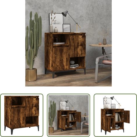 vidaXL Holzschrank Räuchereiche - Sideboard Räuchereiche 60x35x70 cm Holzwerkstoff (1/5)