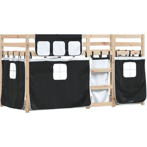 vidaXL Lit superposé sans matelas 90x190 cm bois de pin massif (1/5)