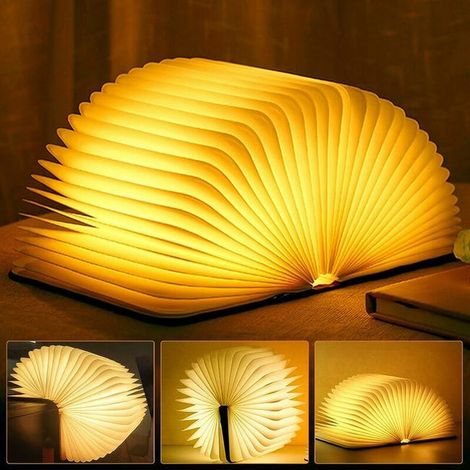 LED reading lamp, foldable reading lamp, LED mood light, desk lamp, night light, three-color adjustable light. (1/5)