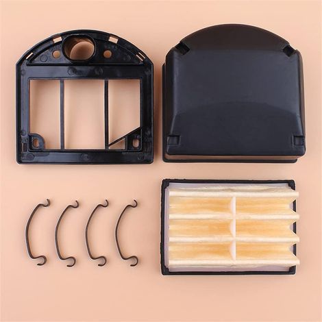 Kit de montage de filtre à air avec couvercle et base pour tronçonneuses Husqvarna 268 272 XP 503 44 69 01, 503 44 68 01, 503 44 72 03 (1/5)