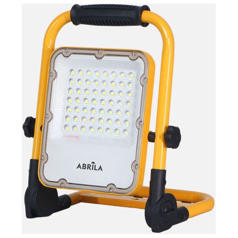 Proyector Inalambrico Brion 30w 6500k Amarillo 1030lm 4modos Ip 65 Cable 1m Orientable 28,5x23x5cm