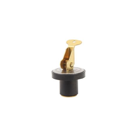 Robuster, rostfreier und wasserdichter Messing-Ablaufstopfen mit Kompressionspassung für Spülbecken, Balken und Fischbehälter auf Booten und Schiffen. Durchmesser: 15,7 mm (5/8 Zoll). – Crezuo