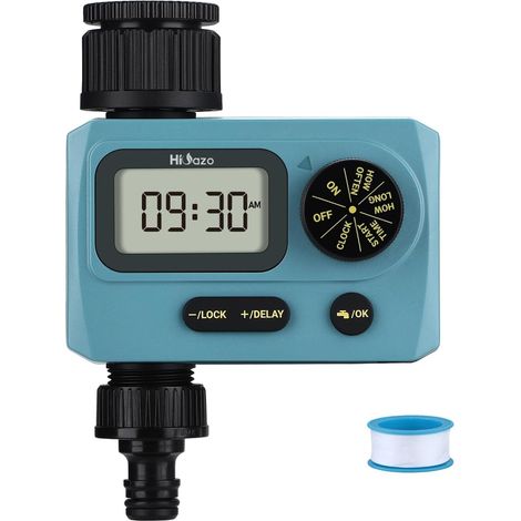 programmateur arrosage, 3 Plans d'arrosage, arrosage Automatique pour Jardin, Compteur d Eau programmable, Retard de Pluie, arrosage Manuel, Protection Contre Les Piles Faibles (1/5)