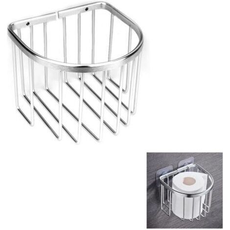 Étagère de salle de bain - Sans perçage - 14×11×13cm, (Demi-cercle argenté) 1pc (1/5)