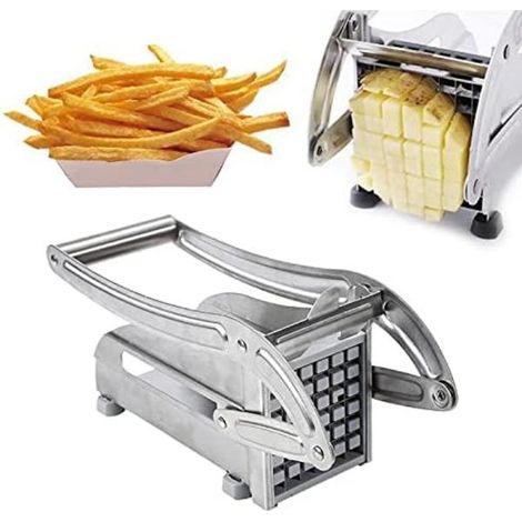 Coupe-pommes de terre manuel en acier inoxydable, coupe-frites, machine à chips (1/5)