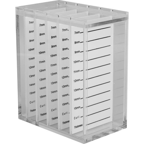 Boîte de rangement à 5 niveaux en acrylique transparent pour faux cils, support de plantation de cils individuels, coffret de présentation de maquillage (1/5)