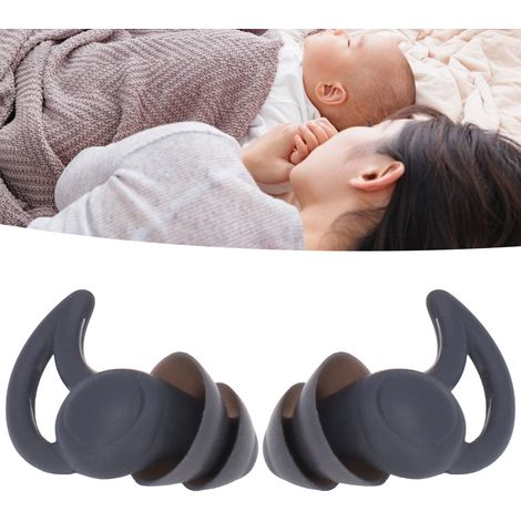 Bouchons d'oreilles antibruit pour dormir, dispositifs de réduction du bruit, bouchons d'oreilles insonorisés en silicone pour les résidences étudiantes (1/5)