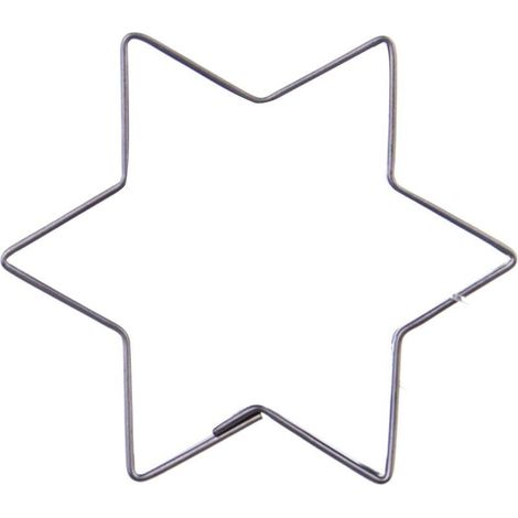 Ausstechform „Stern“ aus Stahl, 4,6 cm (1/3)