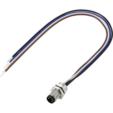 TRU COMPONENTS TC-13751900 Anschlussleitung M8 x 1 Stecker, gerade 0.2 m Polzahl Sensoren: 4 1 St.