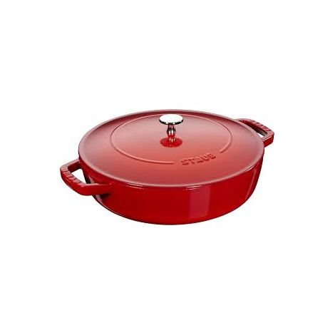 STAUB- Sauteuse Chistera en Fonte, Ø 28 cm, 3,7 L, Cerise (1/3)