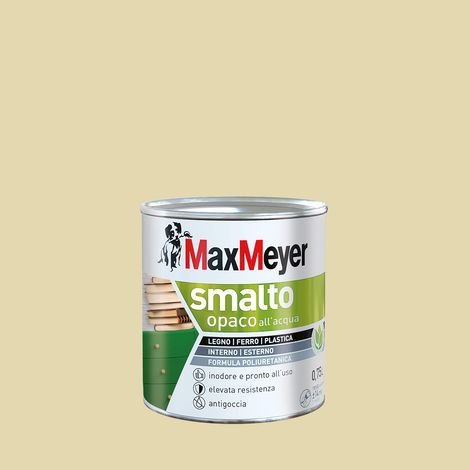 MaxMeyer Smalto Opaco all'acqua Poliuretanico Panna 0,75 l (1/3)