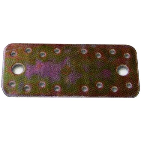 PIASTRA PER TRAVI DIRITTA 130X55MM ZINCO+