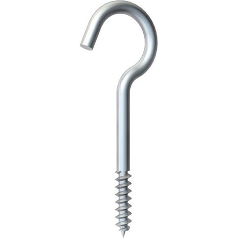 OBO Bettermann Gancho para techo con rosca para tornillos de madera 3,9x70mm Acero cincado galvánicamente, 3450074