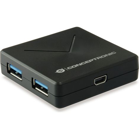 HUB Switch CONCEPTRONIC HUBBIES02B Negro