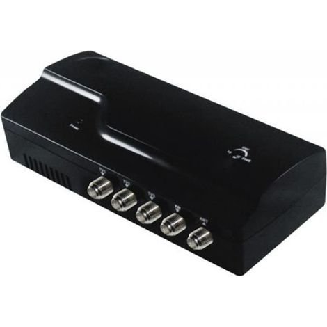 Amplificateur TNT 4 voies - HD LINE - Gain 25dB - Améliore signal UHF/VHF - Compatible 4 décodeurs