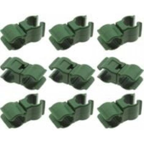 Lot de 50 connecteurs de treillis pour plantes grimpantes en rotin - Pour jardin, verger, cage à tomates (11 mm) (1/5)