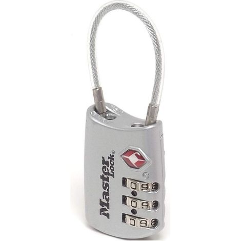 MASTER LOCK - LUCCHETTO PER BAGAGLI IN ALLUMINIO CON COMBINAZIONE (1/4)