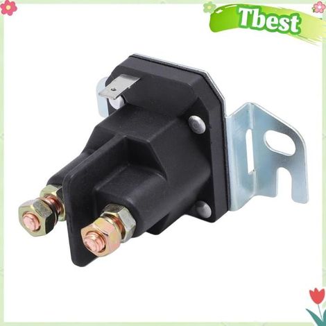 Tbest solénoïde de démarreur de tondeuse à gazon Solénoïde de démarreur 3 bornes 12V 300A pour tondeuse à gazon, jardin controle (1/5)