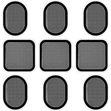 9-teiliges Gürtelelektroden-Set, kompatibel mit der Abs-Serie, 3 Sets Ersatzelektrodenpads für Bauchmuskeltrainingsgürtel (1/5)
