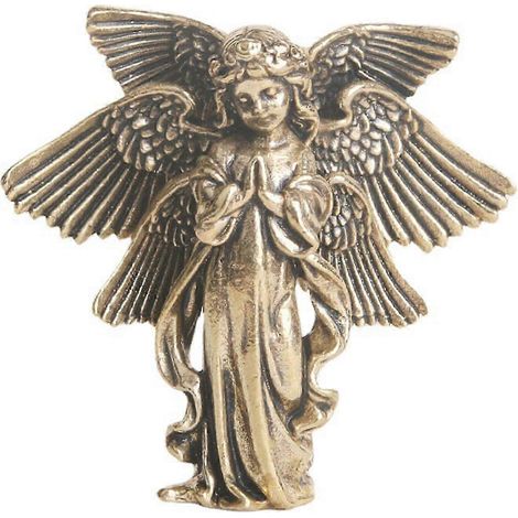 Figurines d'anges en cuivre sculptées, sculptures commémoratives, chérubins ailés (1/5)