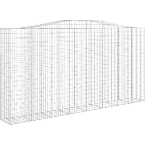 Maison Exclusive - Gabione mit Hochbogen 400x50x200/220 cm Verzin