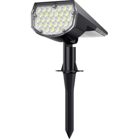Lampe Puissante [37LED/] Spot Solaire Exterieur IP65 Imperméable, Lumière, Eclairage Pour Les Décorations de Jardin(Blanc Froid) (1/4)