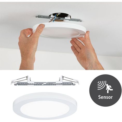 Paulmann LED Einbauleuchte Cover-it weiß 22,5 cm mit Bewegungsmelder, 16,5 W Einbauleuchte (1/5)