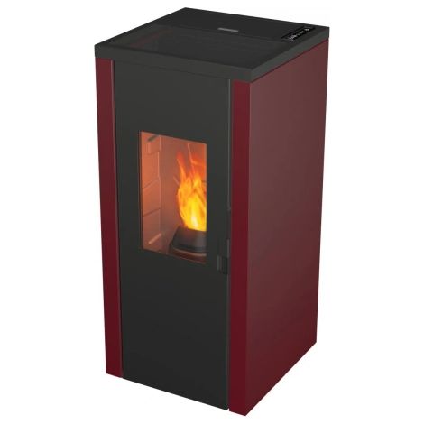 Stufa a Pellet Magma Fuji 7 KW A+ Bordeaux