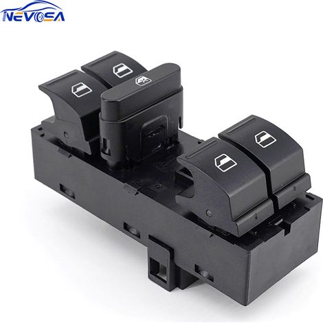 6RD959857B is suitable for the power window regulator control switch of Volkswagen Polo cars (models 11-13). (1/4)
