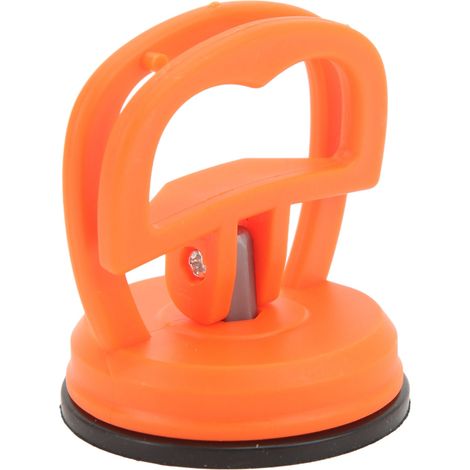 Lot de 4 ventouses puissantes pour débosselage auto, réparation de tôle, verre et carrelage, orange (1/5)