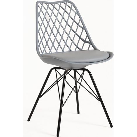 Sillas Comedor - Silla Iron Mima - Gris claro