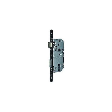 Serrure à larder noire à fouillot sans gâche - Clé I - Axe à 40 mm - Série D450 - Vachette
