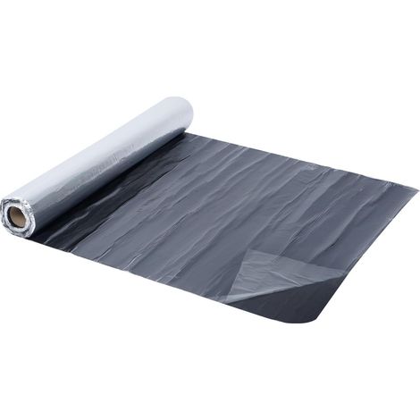 Bande de toit en aluminium - 10 m x 1 m - Autocollant - Bande d'étanchéité en bitume - Toit en métal laminé - Avec revêtement en aluminium - Pour toit, toit plat, abri de voiture, garage (1/5)
