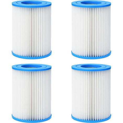 Cartouche Filtre Piscine Type 2/Type II [Lot 4] Compatible Bestway 58094 Flowclear Pompes 530-800 GPH (2006-3028 L/h) 13,6 x 10,6 cm Phonillico® (1/5)