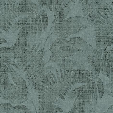 BRICOFLOR Papier peint tropical | Papier peint vert foncé | Papier peint feuille moderne | Papier peint salon & chambre - 10,05 x 0,53 m (1/5)