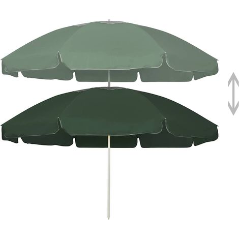 Maison Exclusive - Strandschirm Grün 240 cm (1/5)