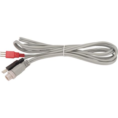 Câbles de connexion d'électrode 16 4P 6,6 pi 3 broches 4,5 mm Tinsel pour appareil TENS de stimulation musculaire, fils noir rouge pour machine de corps minceur (1/5)