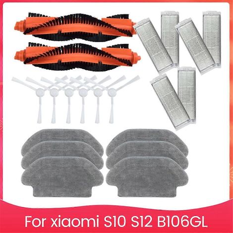Brosse latérale principale, chiffon de nettoyage, filtre HEPA pour aspirateur robot S10 S12 B106GL - Pièces de rechange et accessoires (1/5)