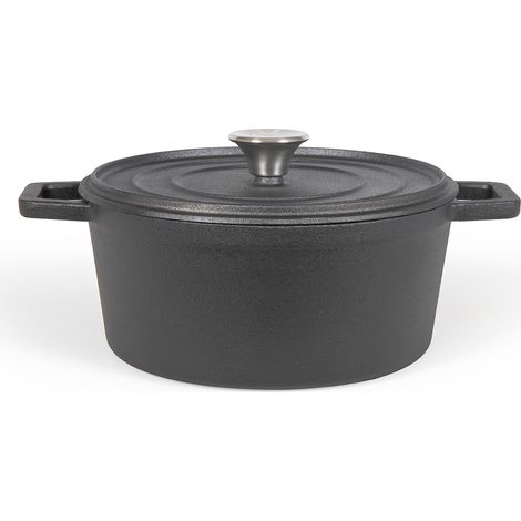 Cocotte ronde 24cm 4l noir - Livoo - mep139 (1/5)