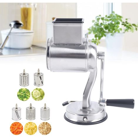 Coupe-légumes manuel avec 5 lames interchangeables en acier inoxydable - Râpe manuelle