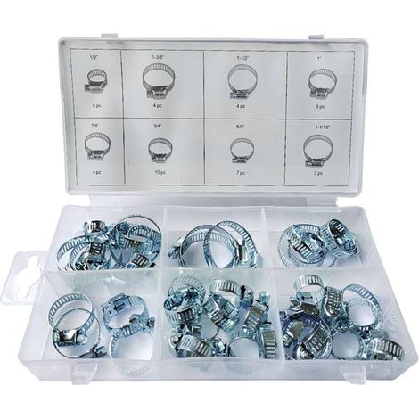 Coffret Assortiment de 40 Colliers de Serrage