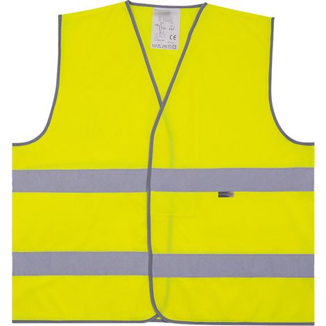 Gilet de sécurité Jaune fluorescent taille unique (1/2)