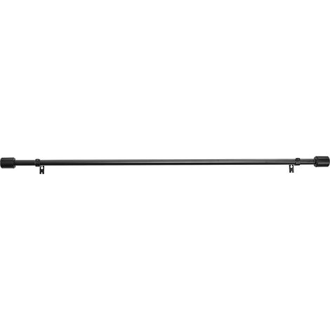 1 - Tringle à rideau - Accessoire de fenêtre - Extensible et réglable - Supporte rideaux épais - Intérieur salon chambre - Noir - 91x183 cm (1/5)