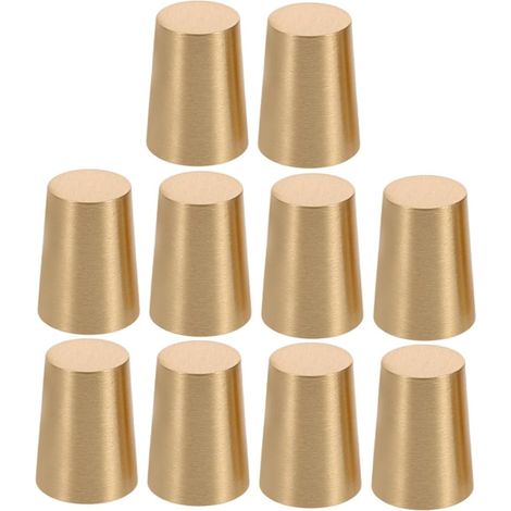 Lot de 10 pieds coniques en laiton pour supports d'objets artisanaux (1/5)