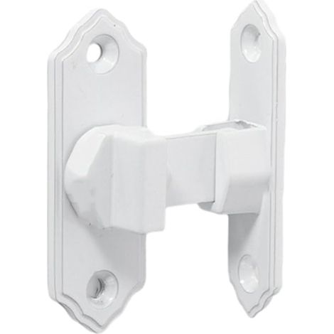 Loquet de serrure de porte à angle droit en acier inoxydable à 90 degrés pour porte coulissante (blanc), 10DAQ9A29EV7R25M9IGZXM0TOIM (blanc)