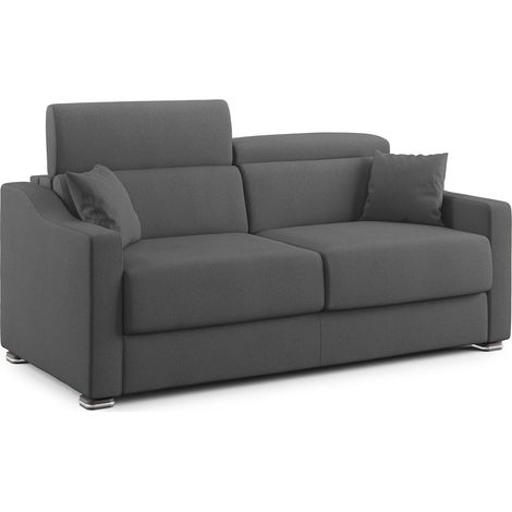 Amber Sofá cama convertible con tela desmontable 211 cm (mat. 160x197) Antracita (1/5)