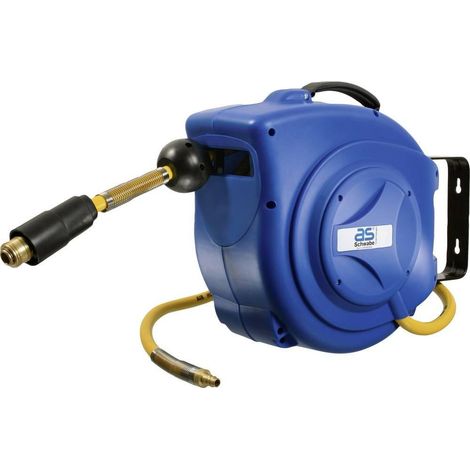 as-Schwabe 12612 Enrollador Manguera Aire Comprimido Azul 10m