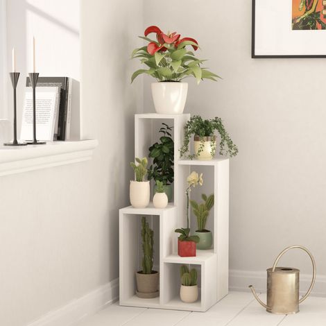 Decortie Sule Moderner Pflanzenständer Weiß Mehrzweck H 89cm (1/4)