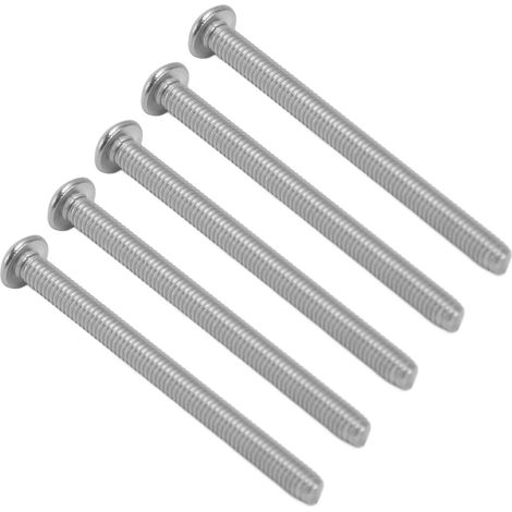 Vis à tête bouton hexagonale M4 en acier galvanisé pour montage électronique et équipements de précision (1/5)